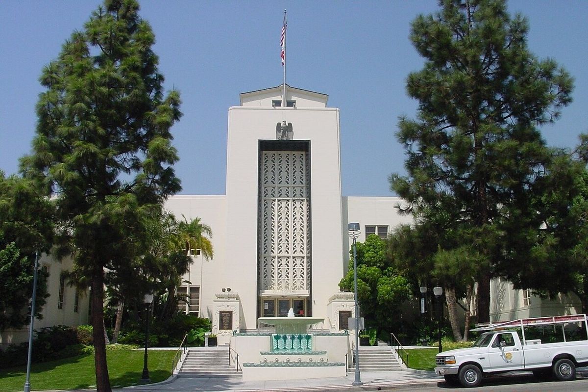 Burbank City Hall on Olive Avenue