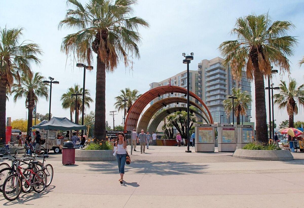 North Hollywood Metro station entrance