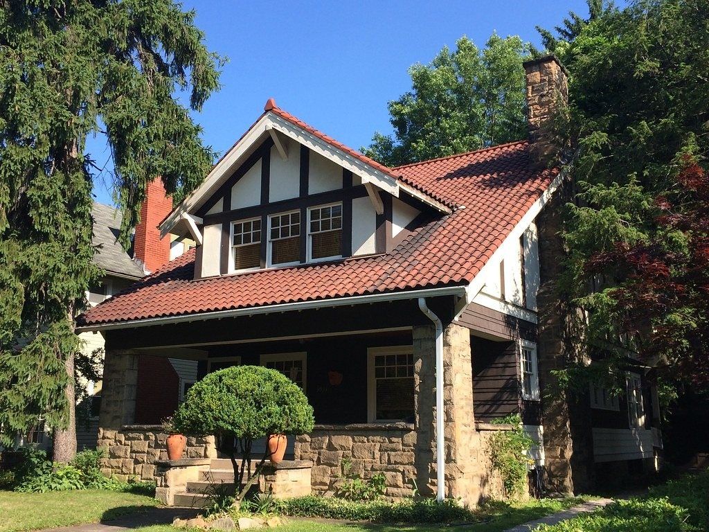 Craftsman bungalow with a front porch
