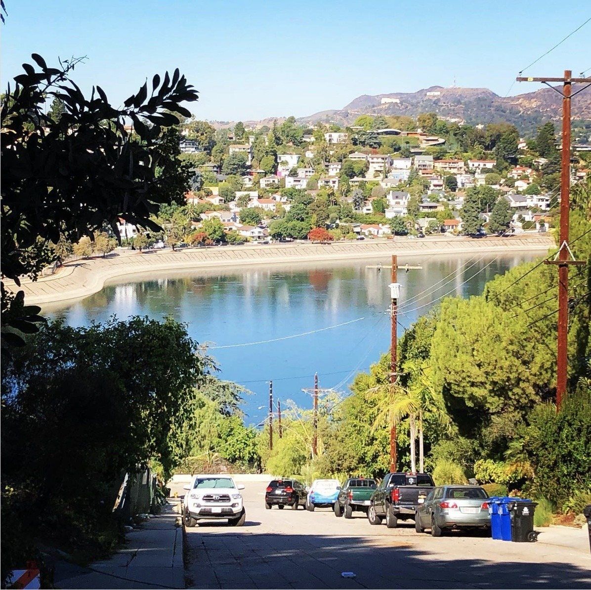 Hillside homes above the Silver Lake Reservoir