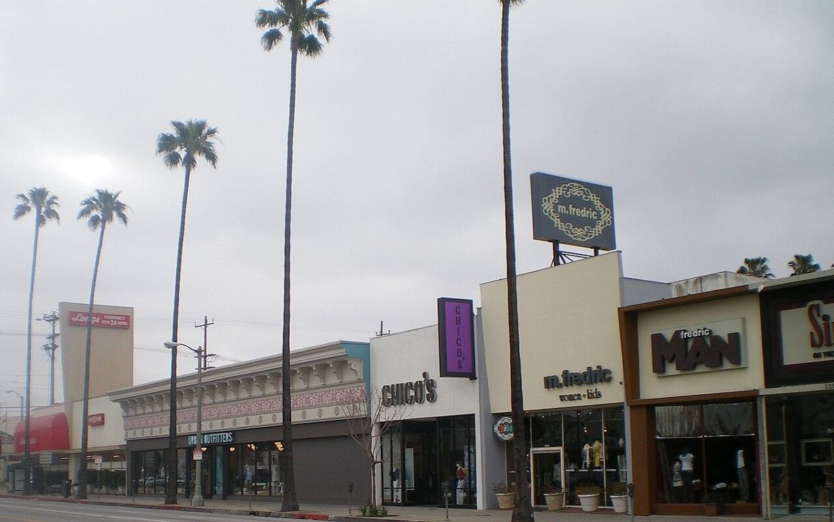 Ventura Boulevard shopping district in Studio City