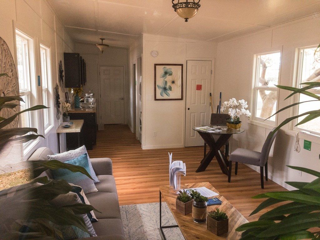 Interior living space of a small accessory dwelling unit