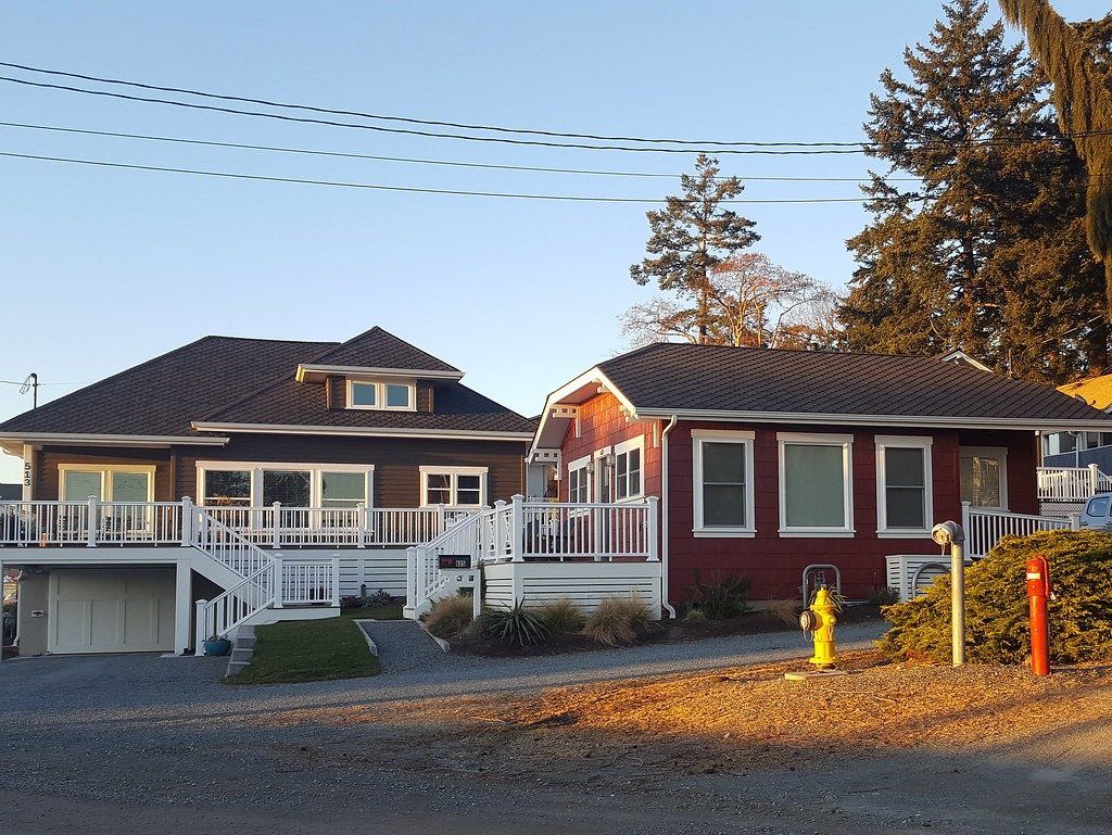 Backyard cottage rental behind a house